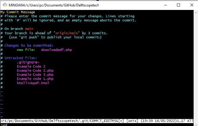 close-the-git-commit-editor-on-windows-delft-stack